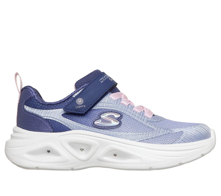 Zapatillas Skechers Sola Glow 2.0 en color azul marino y rosado