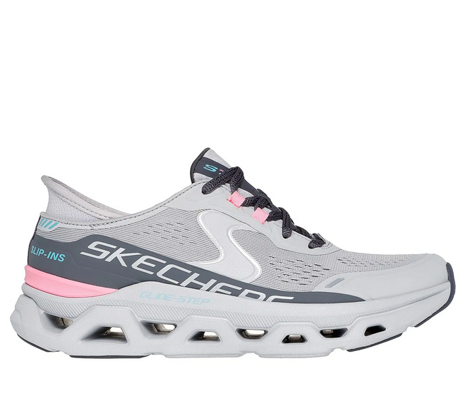 Zapatilla SKECHERS zapatilla skechers glide-step altus en color gris pink