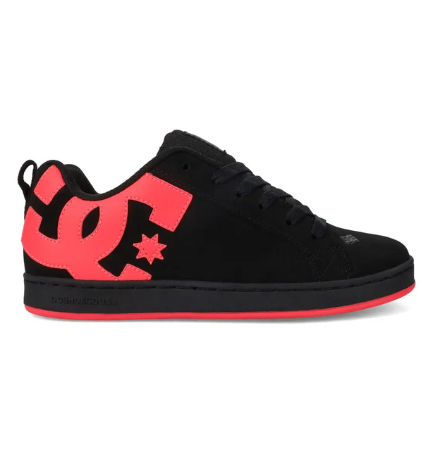 Zapatillas de mujer DC Shoes Court Graffik en color negro y rosado