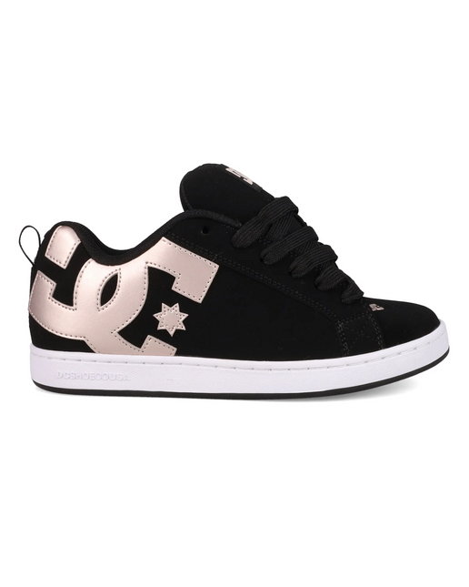 Zapatillas de mujer DC Shoes Court Graffik en color negro y rosa