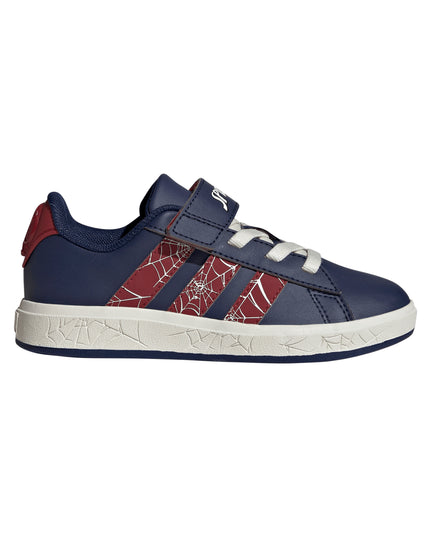 Zapatillas ADIDAS Zapatilla Adidas Grand Court Spider-Man El K en color azul marino rojo.