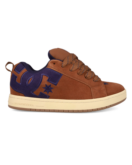 Zapatillas unisex DC Shoes Court Graffik SE en color café y tostado