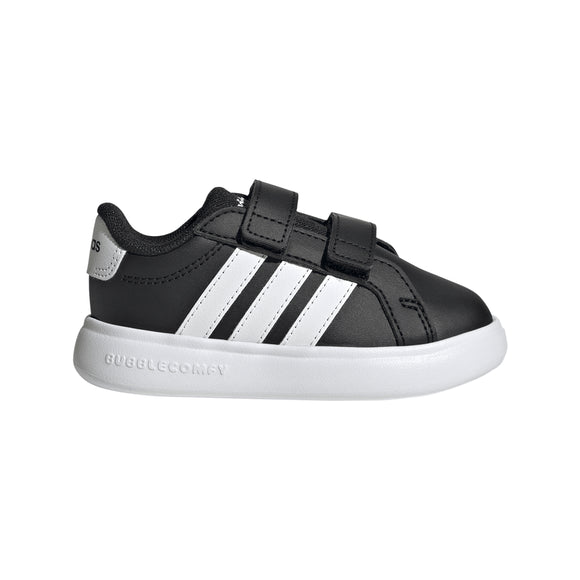 Zapatilla Adidas Grand Court 3.0 Bubble Cf en color negro blanco.