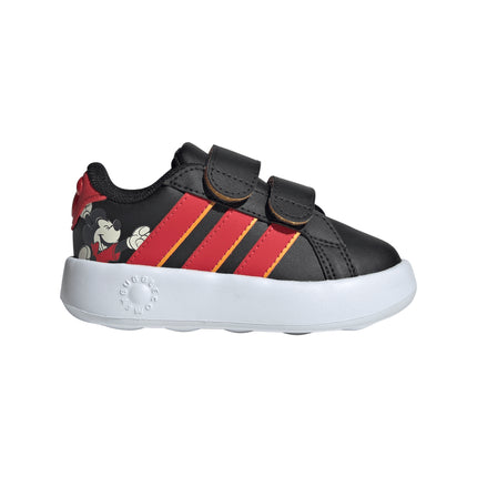 Zapatilla Adidas Unisex Grand Court Mickey Cf I en color negro y rojo