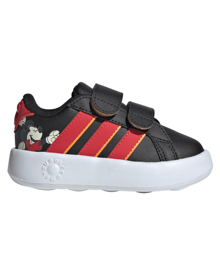 Zapatilla Adidas Unisex Grand Court Mickey Cf I en color negro y rojo