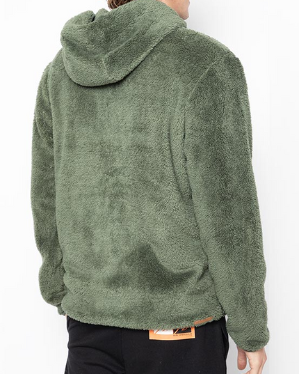 POLERON MORMAII SHAGGY MELANGE FULL ZIPPER