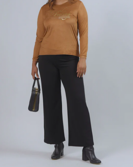PANTALON GIVE CLASICO FLARE LISO