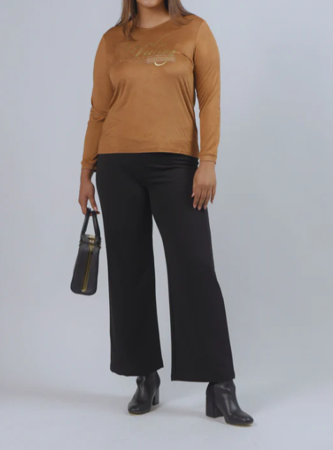 PANTALON GIVE CLASICO FLARE LISO