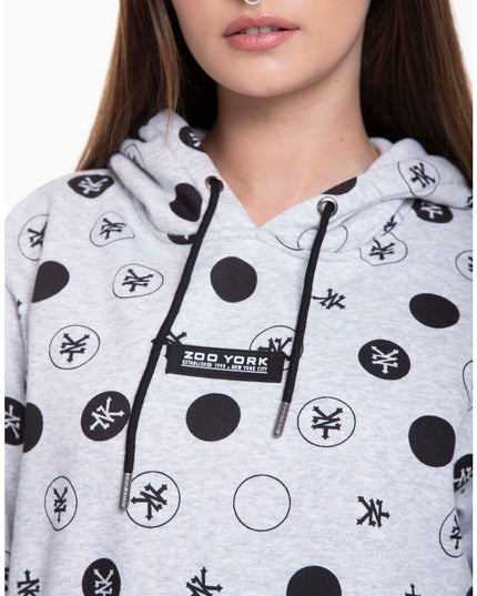 POLERON ZOO YORK HOOD CROP DOTTY - MAWI