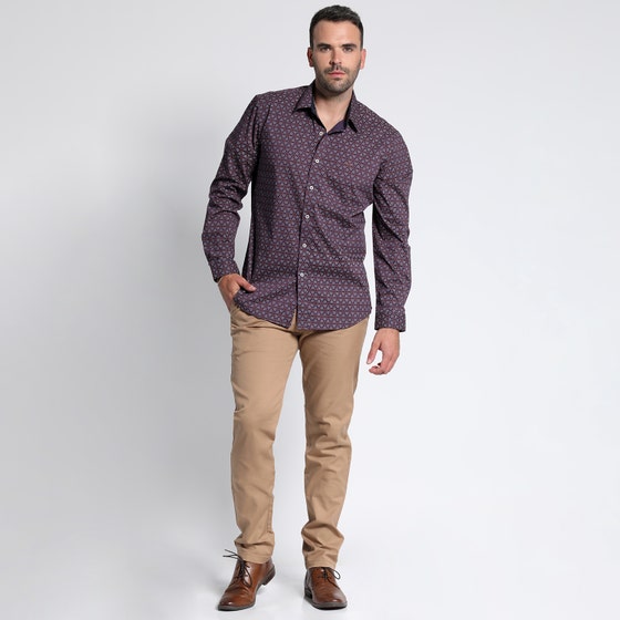 CAMISA POTROS TRAVIRA ESTAMPADA SPANDEX