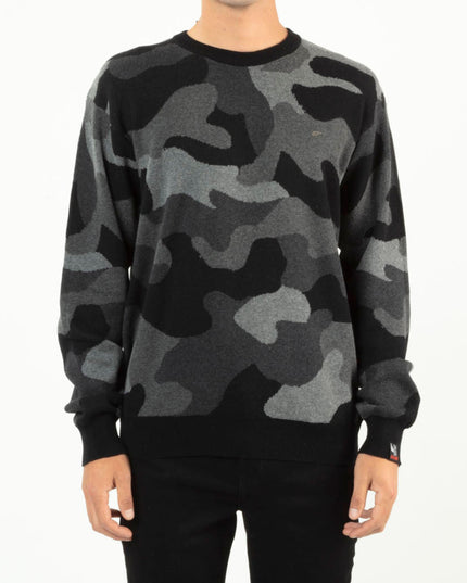 SWEATER ELLUS CREW NECK JACQUARD OVERSIZE