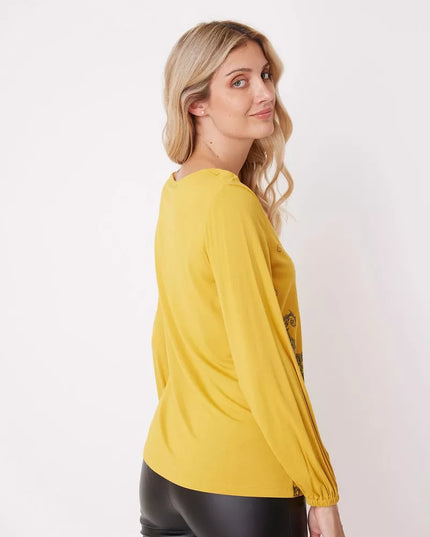 POLERA GIVE POLO M/L ESTAMPADA