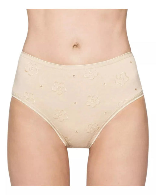 CALZÓN LADY GENNY MIDI COTTON SPANDEX BORDADO - MAWI