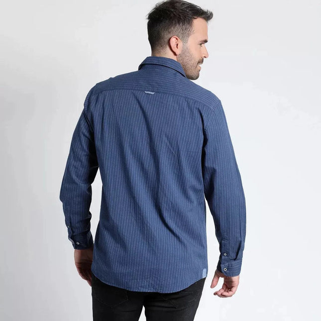 CAMISA POTROS JACQUARD CUELLO ITALIANO - MAWI