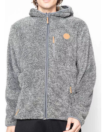 POLERON MORMAII SHAGGY MELANGE FULL ZIPPER