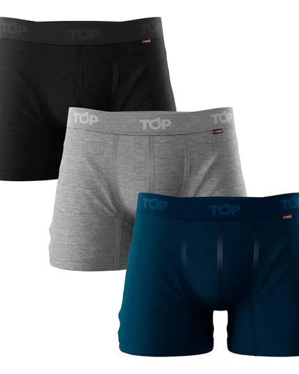 PACK TOP 3 BOXER MEDIO COBRE