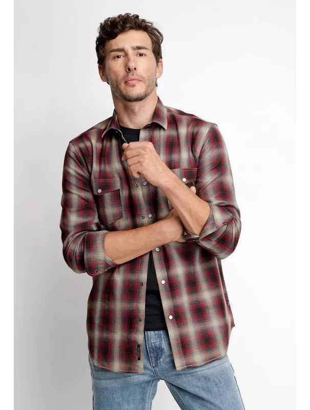 CAMISA FEROUCH CHECKERED COLLEGE FJ