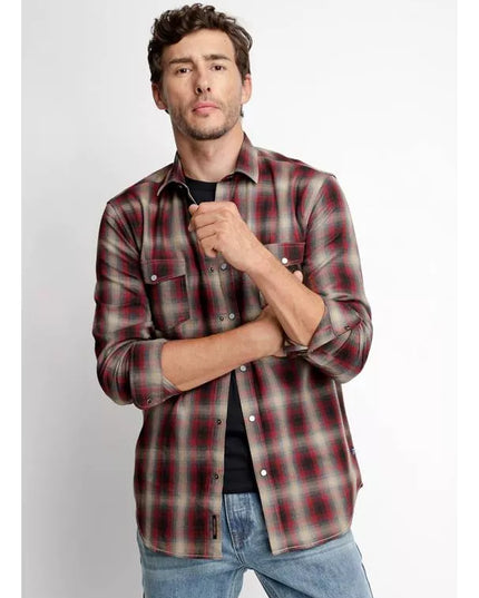 CAMISA FEROUCH CHECKERED COLLEGE FJ