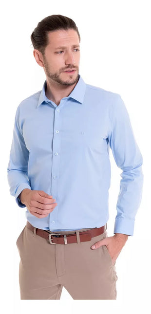 CAMISA POTROS LISA ULTRA SLIM