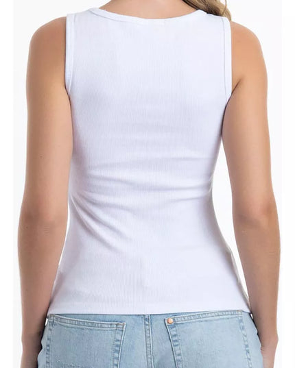 CAMISETA LADY GENNY COTTON RIB SIN MANGA