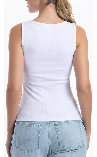 CAMISETA LADY GENNY COTTON RIB SIN MANGA