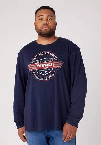 POLERA WRANGLER AMERICANA TEE-NVY