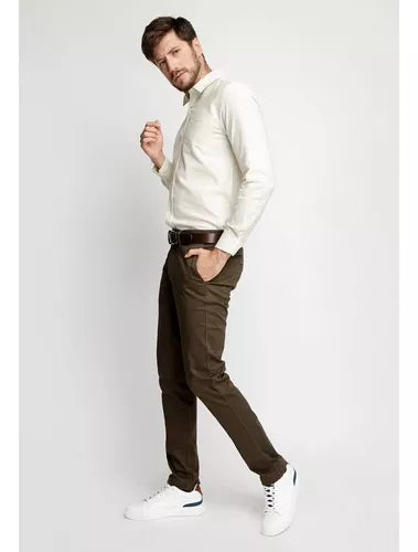 PANTALON FEROUCH TWILL WITHOUT PLEATS SLIM