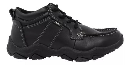 BOTIN PLUMA CUERO C/ CORDONES NIÑO