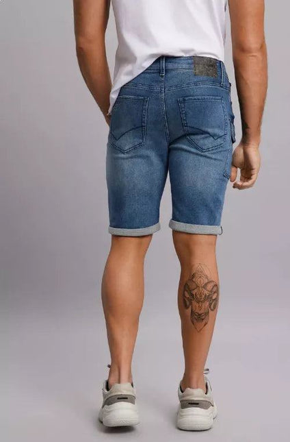 BERMUDA J.J.O CARGO KNIT DENIM DESTROYER W - MAWI