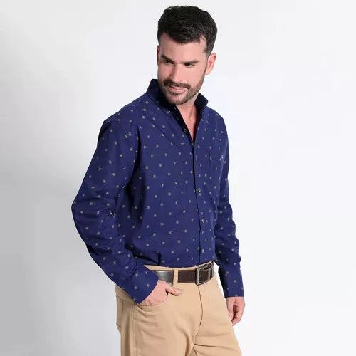 CAMISA KOTTING FRANELA REGULAR FIT ESTAMP. - MAWI