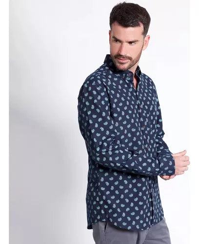 CAMISA KOTTING OXFORD SLIM FIT ESTAMPADO - MAWI