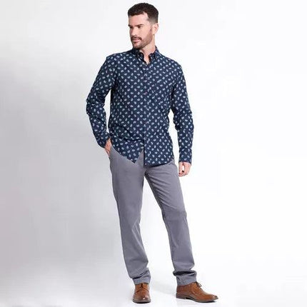 CAMISA KOTTING OXFORD SLIM FIT ESTAMPADO - MAWI