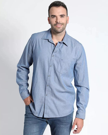 CAMISA POTROS JACQUARD CUELLO ITALIANO - MAWI