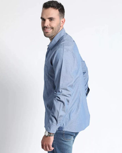 CAMISA POTROS JACQUARD CUELLO ITALIANO - MAWI