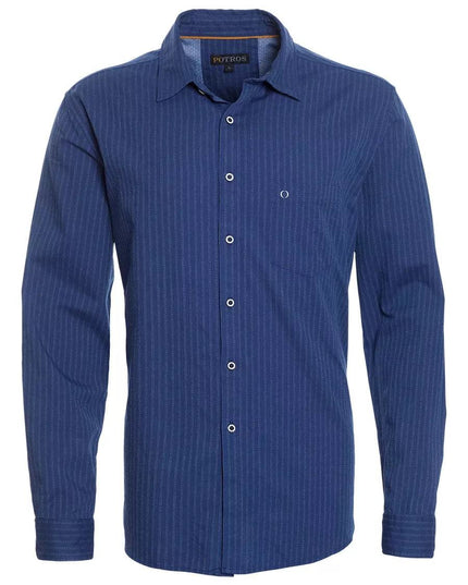 CAMISA POTROS JACQUARD CUELLO ITALIANO - MAWI