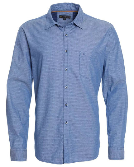 CAMISA POTROS JACQUARD CUELLO ITALIANO - MAWI