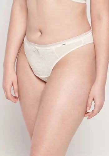 CULOTTE INTIME ENCAJE GEOMETRICO Y TUL - MAWI