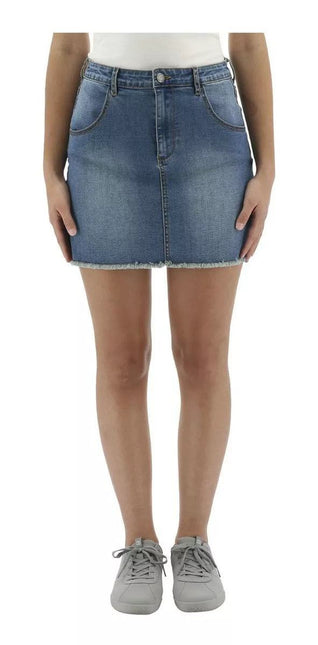 FALDA CAT FOUNDATION DENIM SKIRT - MAWI