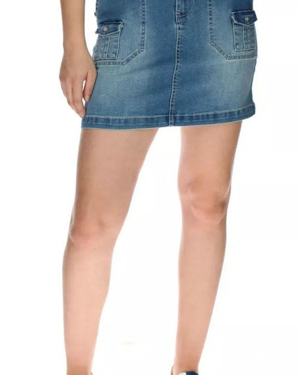 FALDA CAT FOUNDATION DENIM SKIRT - MAWI