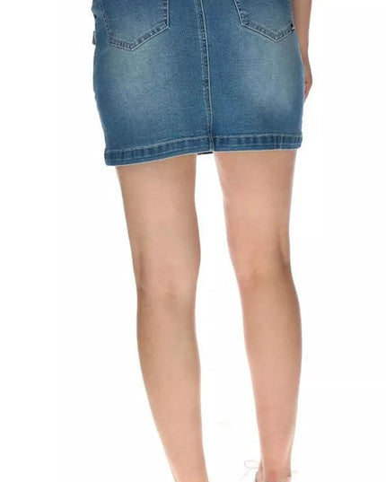 FALDA CAT FOUNDATION DENIM SKIRT - MAWI