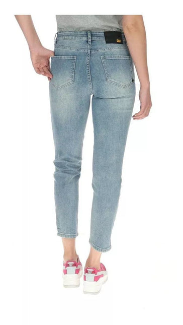 JEANS CAT SYMBOL HIGH RISE STRAIGHT - MAWI