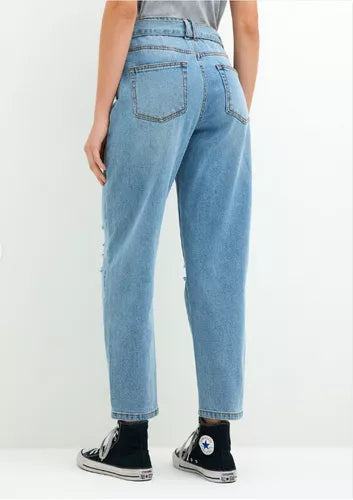 JEANS FOSTER MODA CINTURON ROTURAS - MAWI