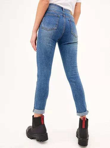 JEANS FOSTER SKINNY BASICO TIRO MEDIO - MAWI