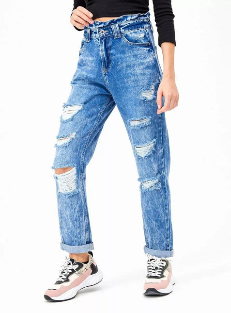 JEANS J.J.O MOM ROTURAS - MAWI