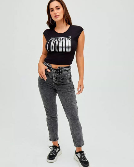 JEANS J.J.O SKINNY PUSH UP CON CINTURON DOBL - MAWI