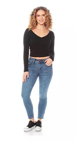 JEANS WADOS PITILLO PRETINA - MAWI