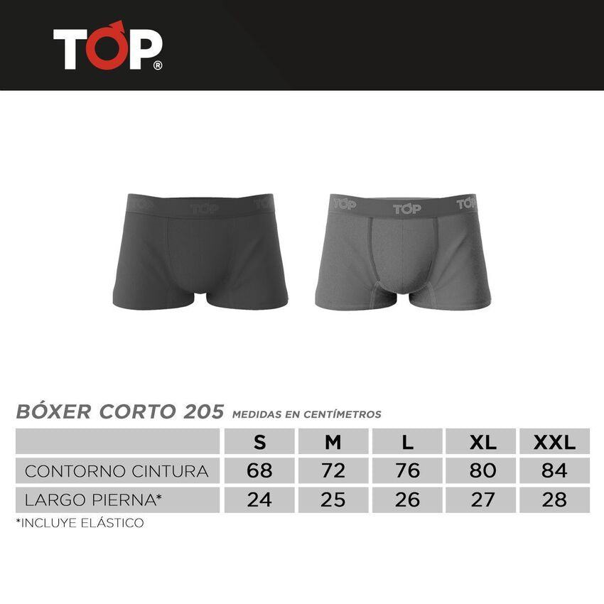 Pack Top 4 Boxer Corto Algod n Basic MAWI.CL