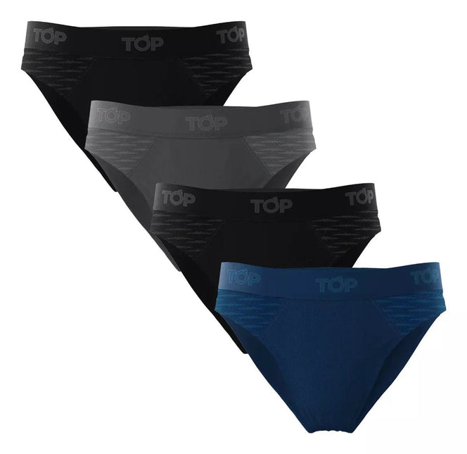 PACK TOP 4 SLIP LARGO MICROFIBRA ACTIVE - MAWI