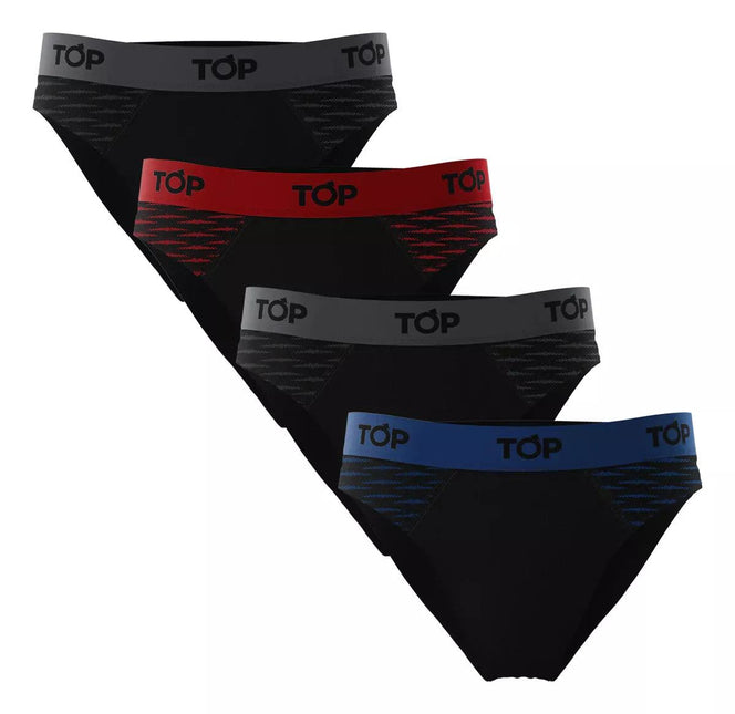 PACK TOP 4 SLIP LARGO MICROFIBRA ACTIVE - MAWI