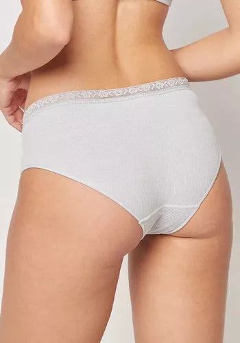 PANTALETA INTIME SEAMLESS ELASTICADA Y ENCAJE - MAWI